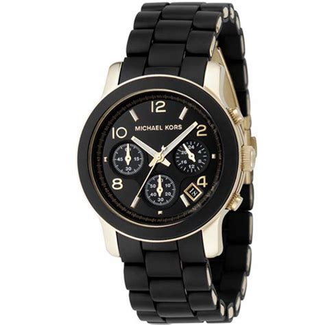 michael kors runway watch black uk|Michael Kors runway chronograph watch.